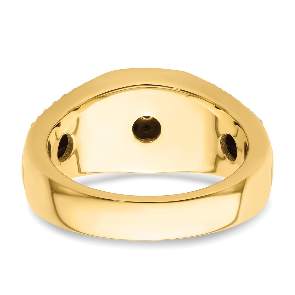 14k Yellow Gold 3/4 Ct. Lab Grown Diamond VS/SI+ G+ Men's Ring