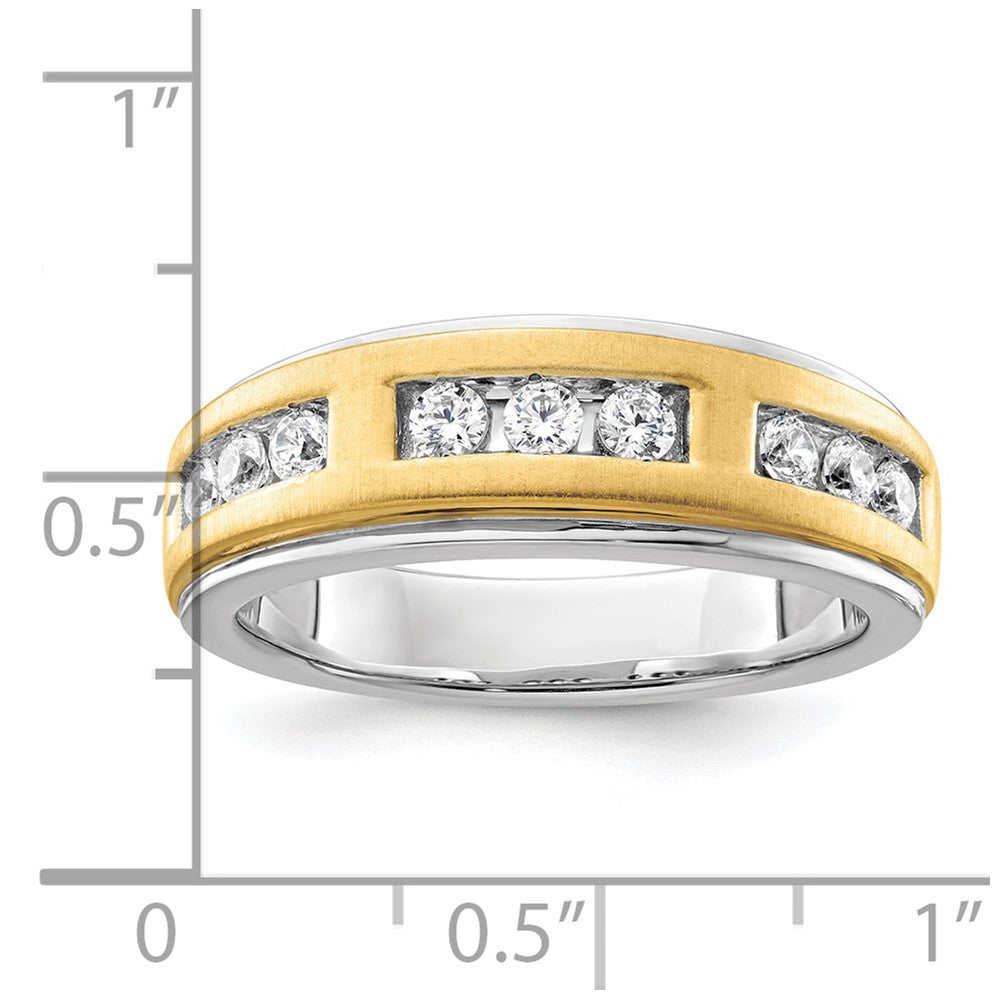 14K Two-Tone Lab Grown VS/SI+ G+ Diamond Men's Ring