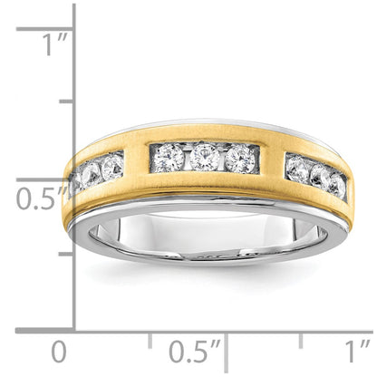 14K Two-Tone Lab Grown VS/SI+ G+ Diamond Men's Ring