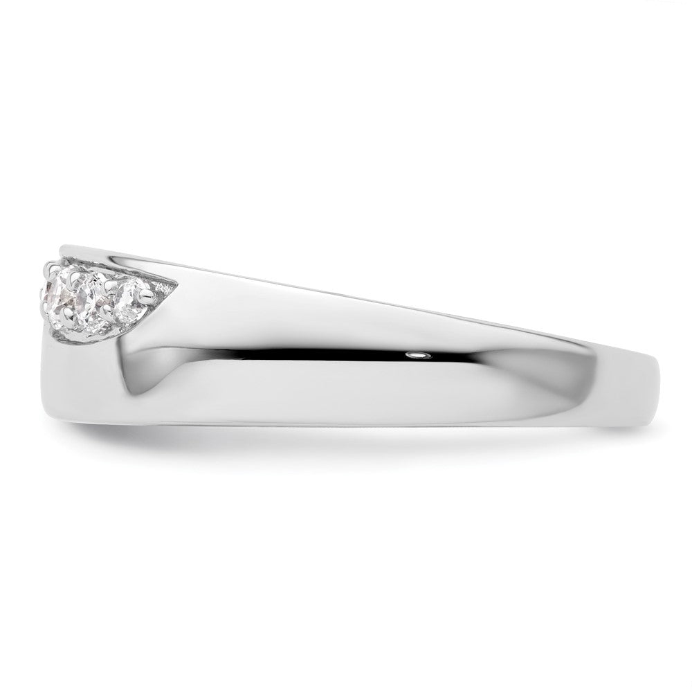 14K White Gold True Origin Men'S 1/4 Carat Lab Grown Diamond Vs D E F Band