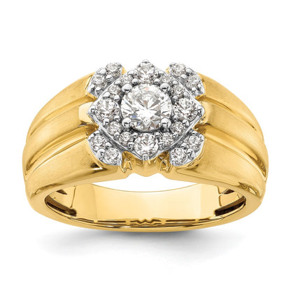 14k Two-Tone 1 Ct. Lab Grown Diamond VS/SI+ G+ Men's Ring