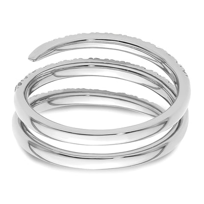 14K White Gold True Origin 3/4 Carat Lab Grown Diamond Vs D E F Fancy Band