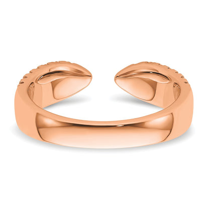 14K Rose Gold True Origin 3/4 Carat Lab Grown Diamond Vs D E F Fancy Band