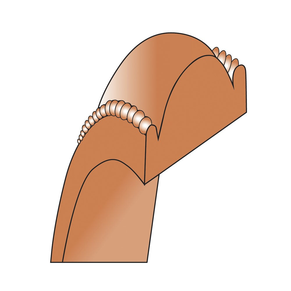 10k Rose Gold 5mm Milgrain Half Round Wedding Band Ring