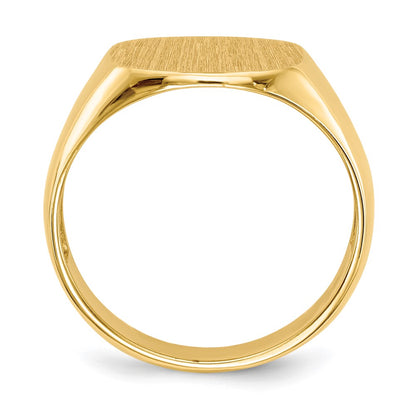 10k Yellow Goldy 12.0x13.5mm Open Back Men's Signet Ring