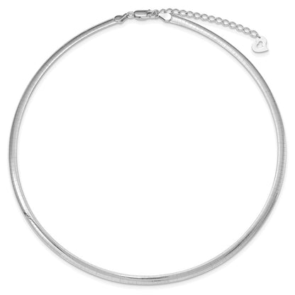 Sterling Silver Gold-Plated 4mm Reversible W/2In Ext Cubetto Chain Necklace