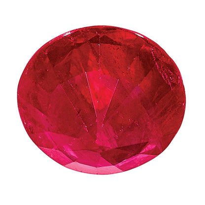 10K Rose Gold Ruby A Quality 2.5mm Round