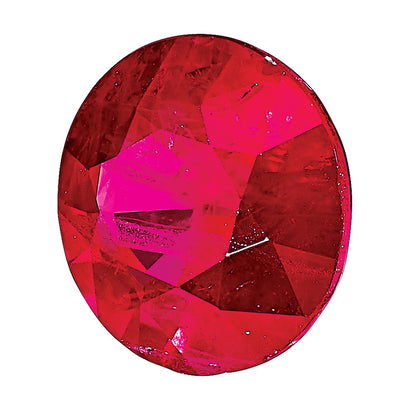 10K Rose Gold Ruby A Quality 2.5mm Round
