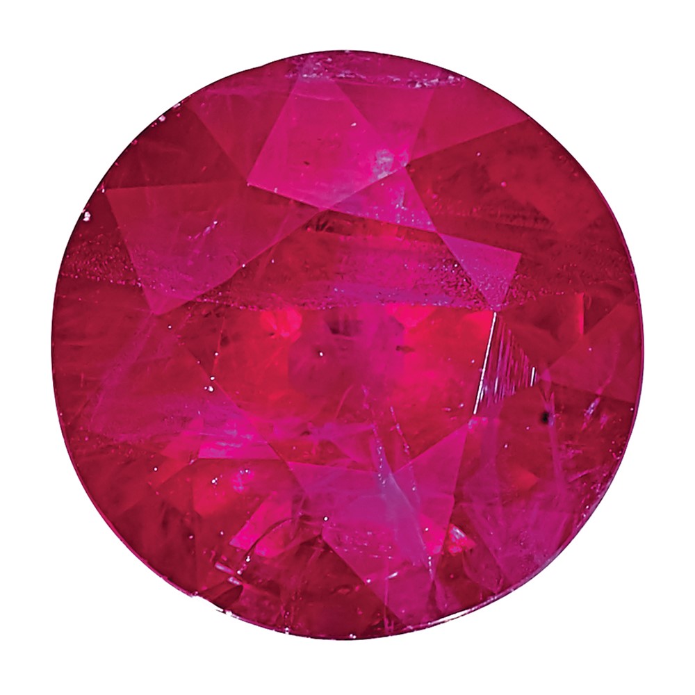 10K Rose Gold Ruby A Quality 2.5mm Round
