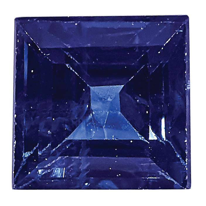 Gemstone Blue Sapphire Aa Quality 3.75mm Square Step- Cut