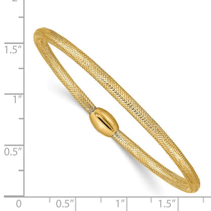 14K Yellow Gold Stretch Mesh Bracelet