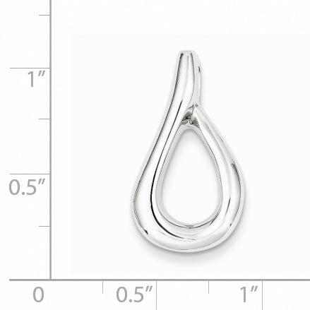 14K White Gold Fits Up To 4mm Omega, 6mm Reversible, Omega Slide