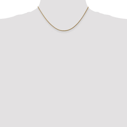 14K Yellow Gold 16 Inch 1.6mm Round Snake Lobster Clasp Chain Necklace