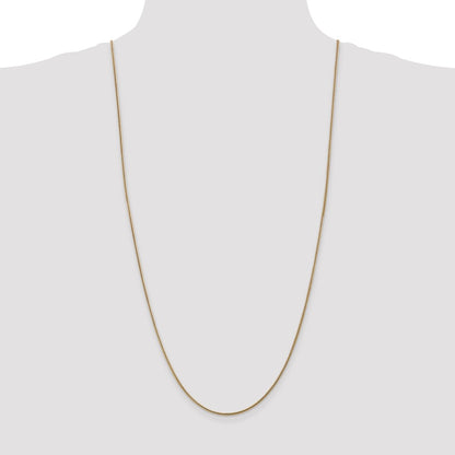 14K Yellow Gold 30 Inch 1.6mm Round Snake Lobster Clasp Chain Necklace