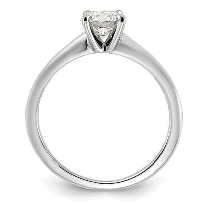 14k White Gold 3/4 Ct. Certified Complete Lab Grown Diamond VS/SI+ G+ Round Solitaire Engagement Ring