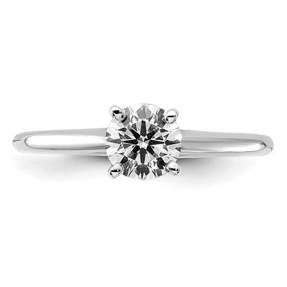 14k White Gold 3/4 Ct. Certified Complete Lab Grown Diamond VS/SI+ G+ Round Solitaire Engagement Ring