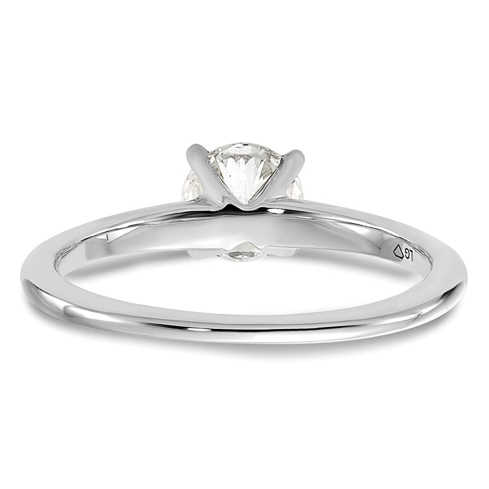 14k White Gold 3/4 Ct. Certified Complete Lab Grown Diamond VS/SI+ G+ Round Solitaire Engagement Ring