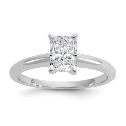 14k White Gold 1 Ct. Lab Grown Diamond VS/SI+ G+ Radiant Solitare Engagement Ring