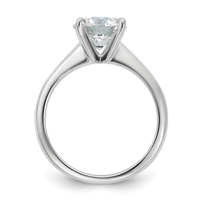 14k White Gold 2 Ct. Certified Complete Lab Grown Diamond VS/SI+ G+ Round Solitaire Engagement Ring