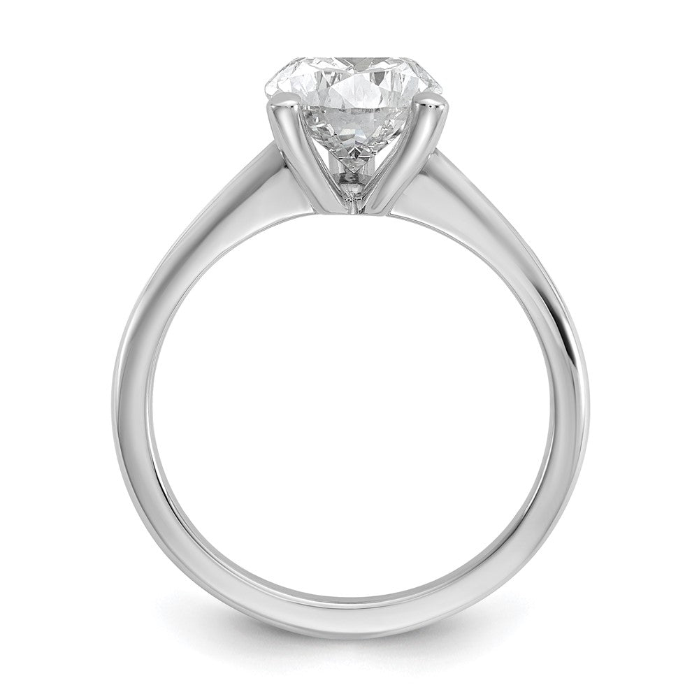 14k White Gold 2 1/2 Ct. Lab Grown Diamond VS/SI+ G+ Pear Solitare Engagement Ring