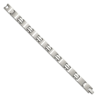 8.5 Inch Chisel Stainless Steel Brushed And Polished 8.25 Link Bracelet