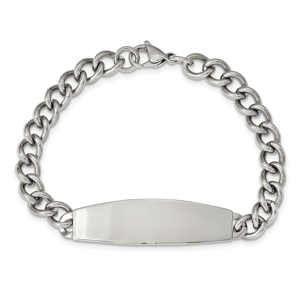 8.75 Inch Chisel Stainless Steel Polished Curb Chain 8.25 Id Bracelet
