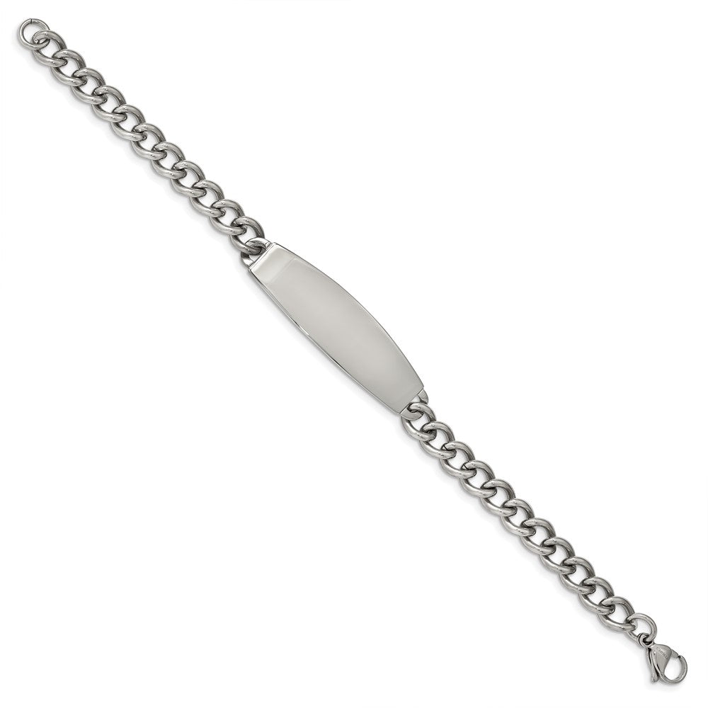 8.75 Inch Chisel Stainless Steel Polished Curb Chain 8.25 Id Bracelet