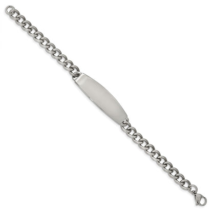 8.75 Inch Chisel Stainless Steel Polished Curb Chain 8.25 Id Bracelet