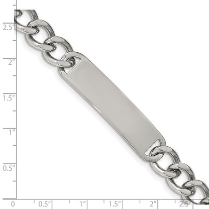 Stainless Steel Chisel Polished Curb Chain 8.5 Inch Id Bracelet