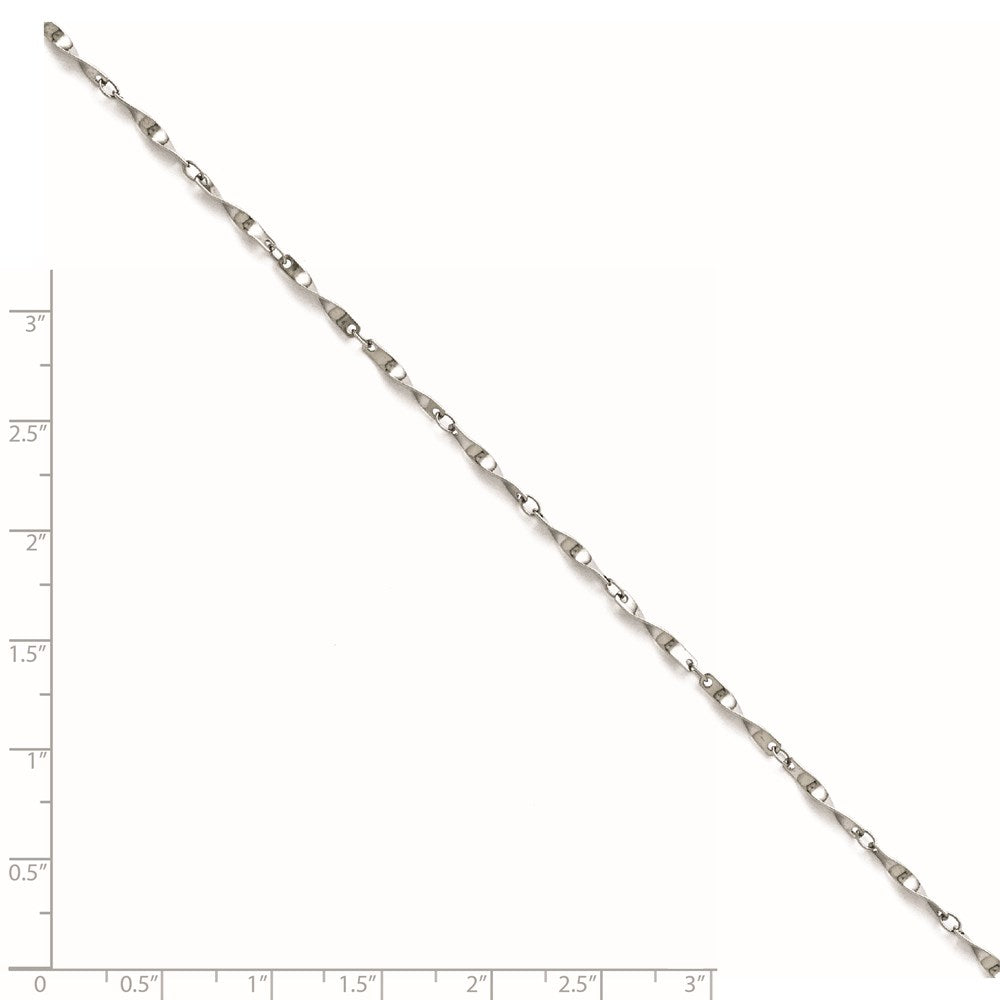 Stainless Steel Polished Fancy Link Spiral Chain Bracelet