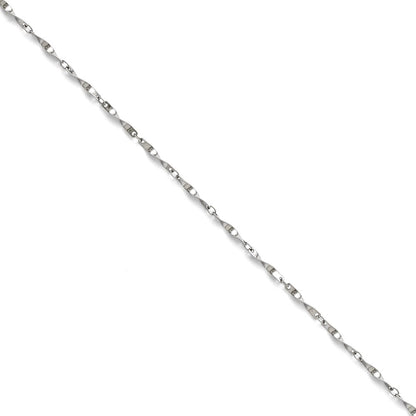 Stainless Steel Polished Fancy Link Spiral Chain Bracelet