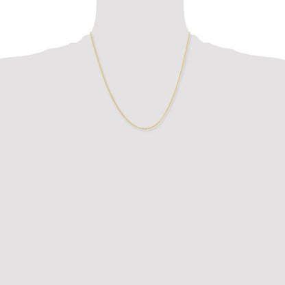 Brass/White Chisel Gold-Tone Brass 1.70mm Plated 20 Inch Rolo Chain Necklace