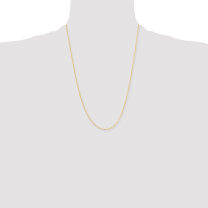 Brass/White Chisel Gold-Tone Brass 1.70mm Plated 24 Inch Rolo Chain Necklace