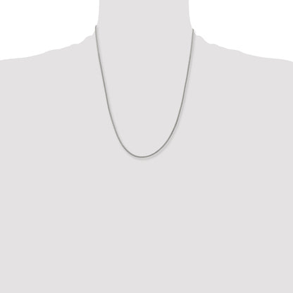 Stainless Steel Chisel Polished 2mm 22 Inch Snake Chain Necklace