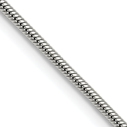 Stainless Steel Chisel Polished 2mm 22 Inch Snake Chain Necklace