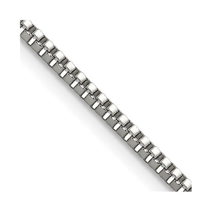 Stainless Steel Chisel Polished 2mm 22 Inch Box Chain Necklace