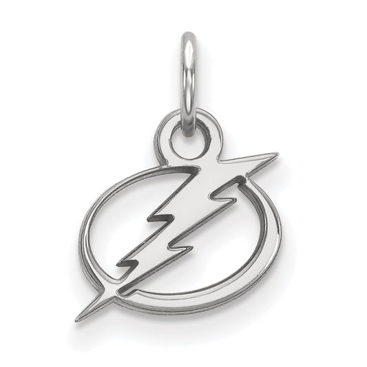10K White Gold Nhl Logoart Tampa Bay Lightning Extra Small Pendant