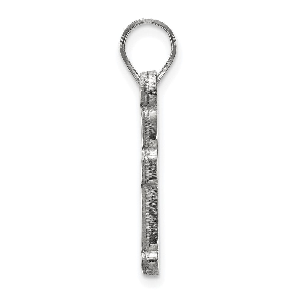 Sterling Silver Rhodium Plated Logoart Baylor University Bears Small Pendant