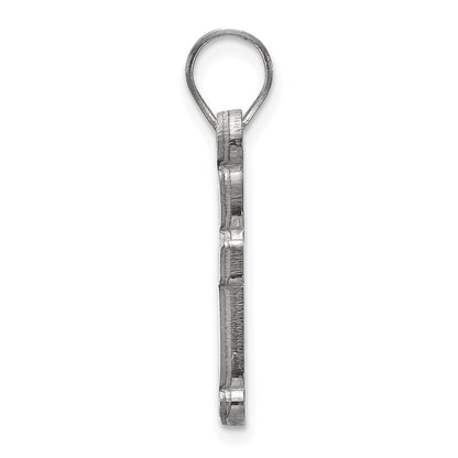 Sterling Silver Rhodium Plated Logoart Baylor University Bears Small Pendant