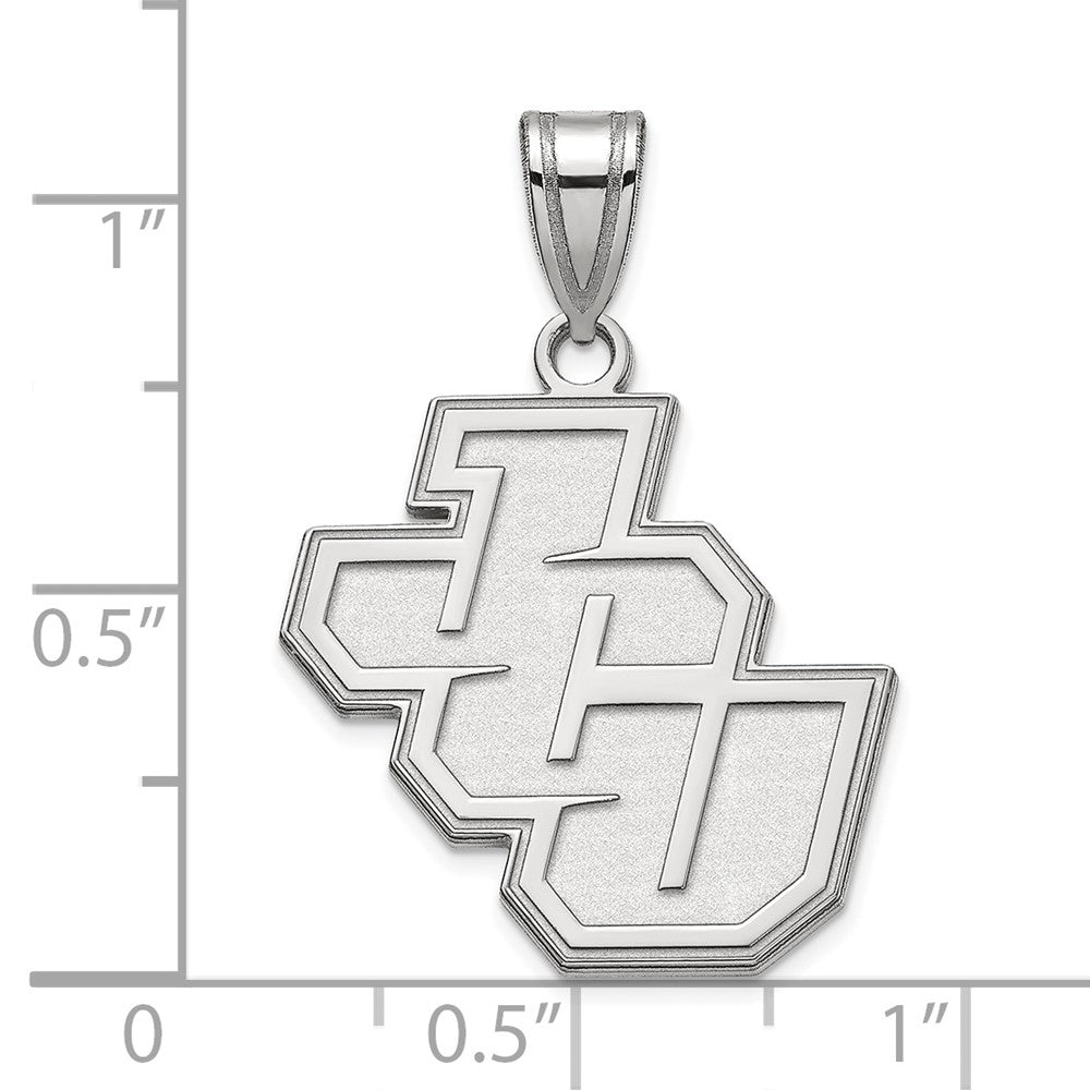 Sterling Silver Rhodium Plated Logoart John Carroll University Medium Pendant