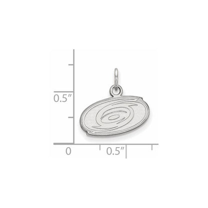 14K White Gold Nhl Logoart Carolina Hurricanes Extra Small Pendant