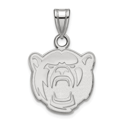 Sterling Silver Rhodium Plated Logoart Baylor University Small Pendant