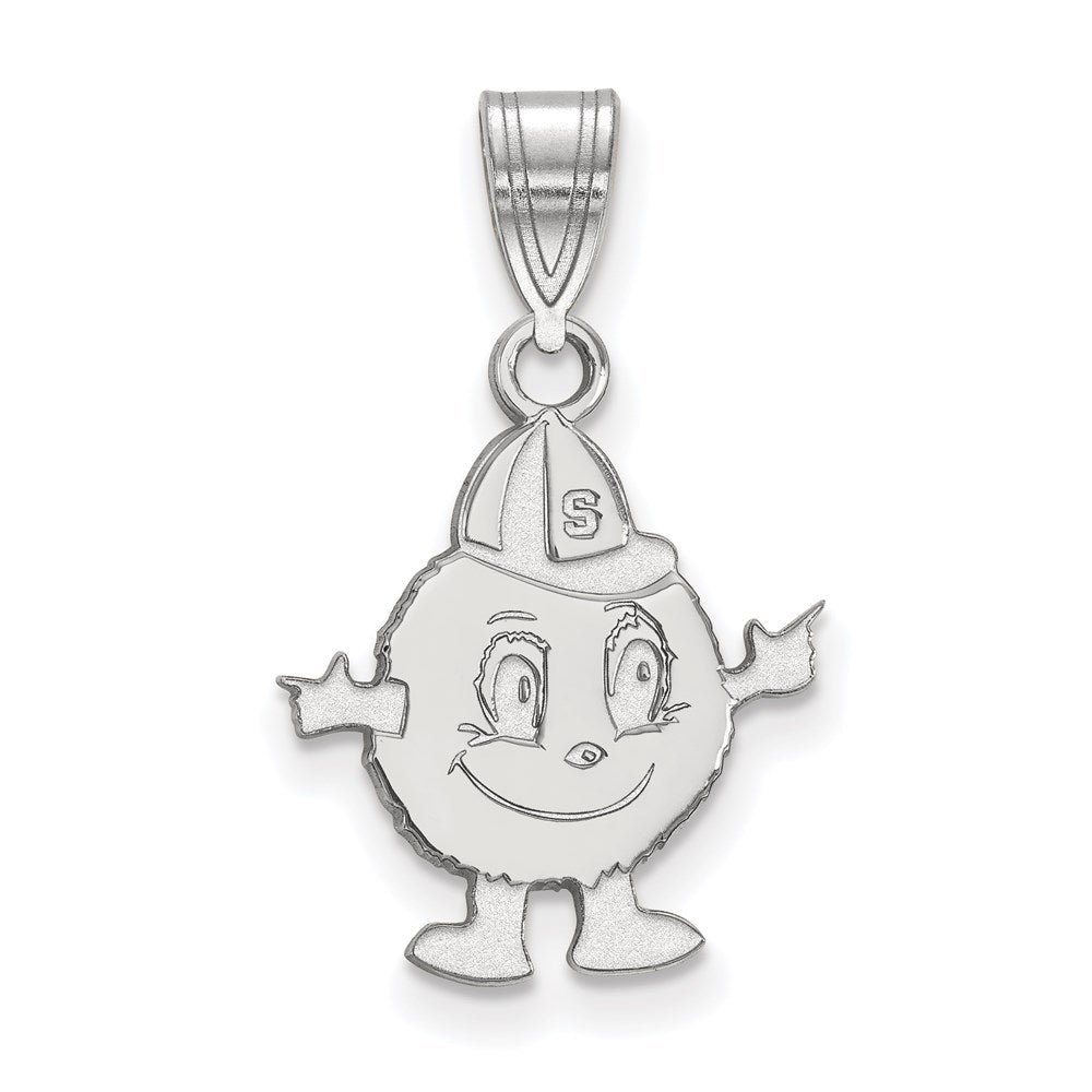 14K White Gold Logoart Syracuse University Mascot Medium Pendant