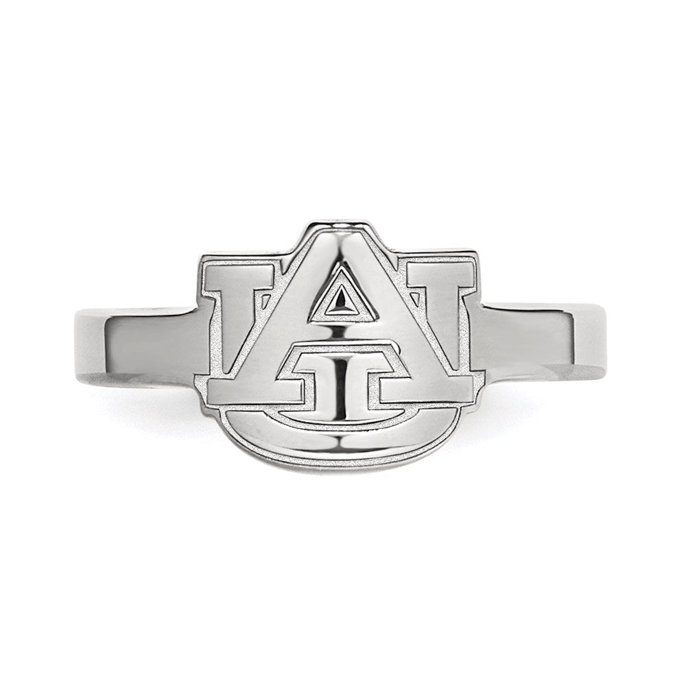 Sterling Silver Rhodium Plated Logoart Auburn University Toe Ring