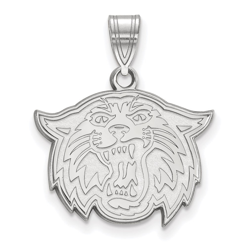 10K White Gold Logoart Villanova University Wildcat Medium Pendant