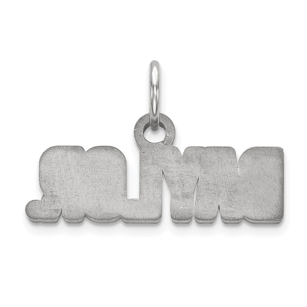 Sterling Silver Rhodium Plated Logoart Baylor University Extra Small Pendant
