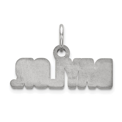 Sterling Silver Rhodium Plated Logoart Baylor University Extra Small Pendant