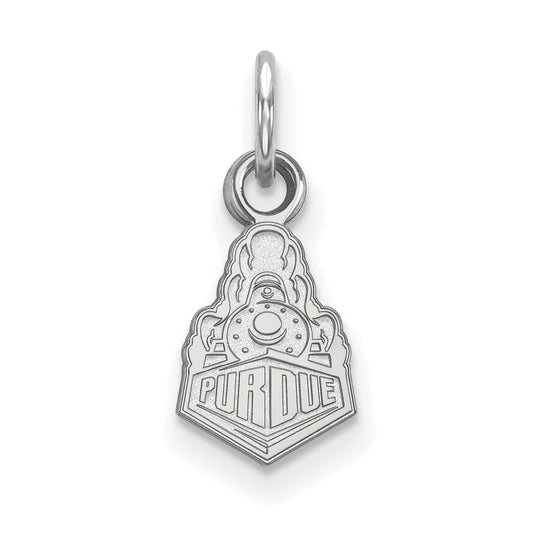 Sterling Silver Rhodium Plated Logoart Purdue University Boilermakers Train Logo Extra Small Pendant