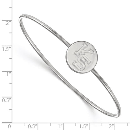 Sterling Silver Rh Plated Logoart Kansas State University Bangle Slip On