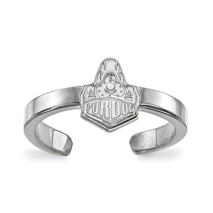 Sterling Silver Rhodium Plated Logoart Purdue University Boilermakers Train Logo Toe Ring